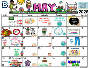 ✨May 2026 Activity Calendar ✨